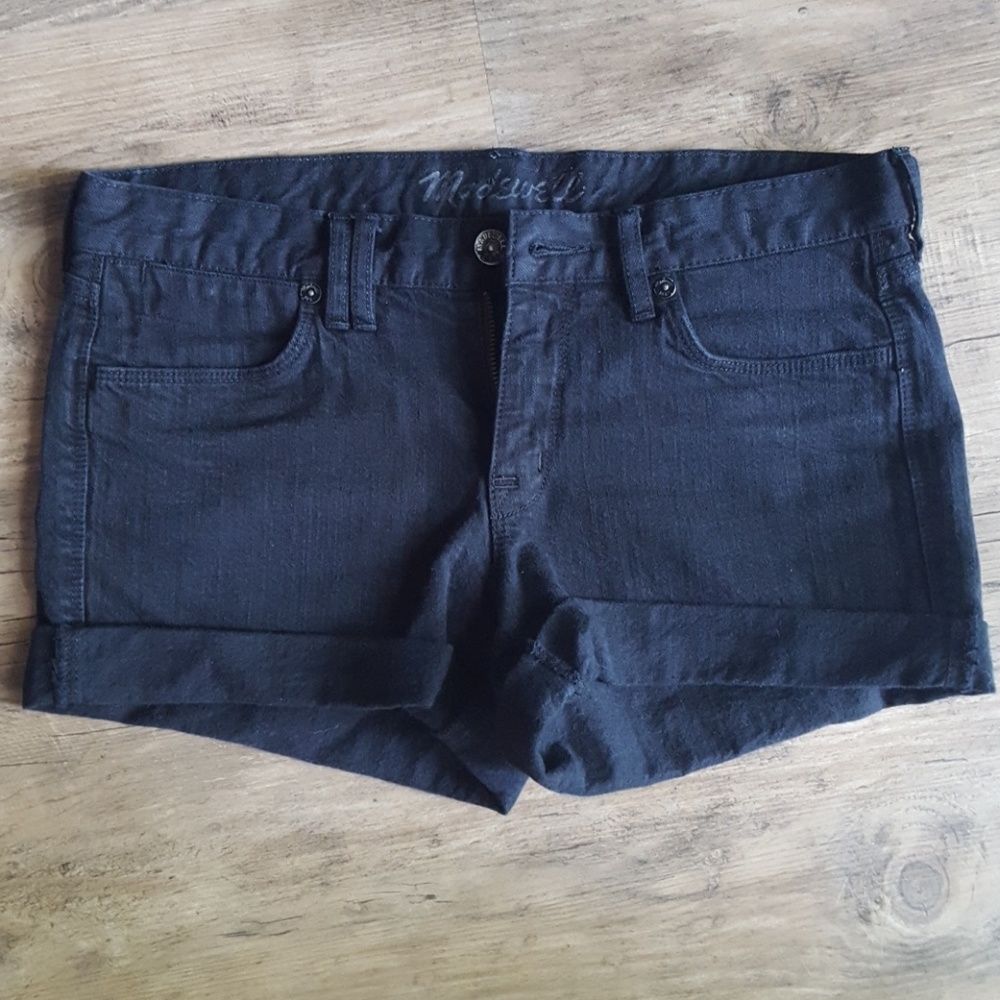 Madewell Black Denim Shorts Size 27